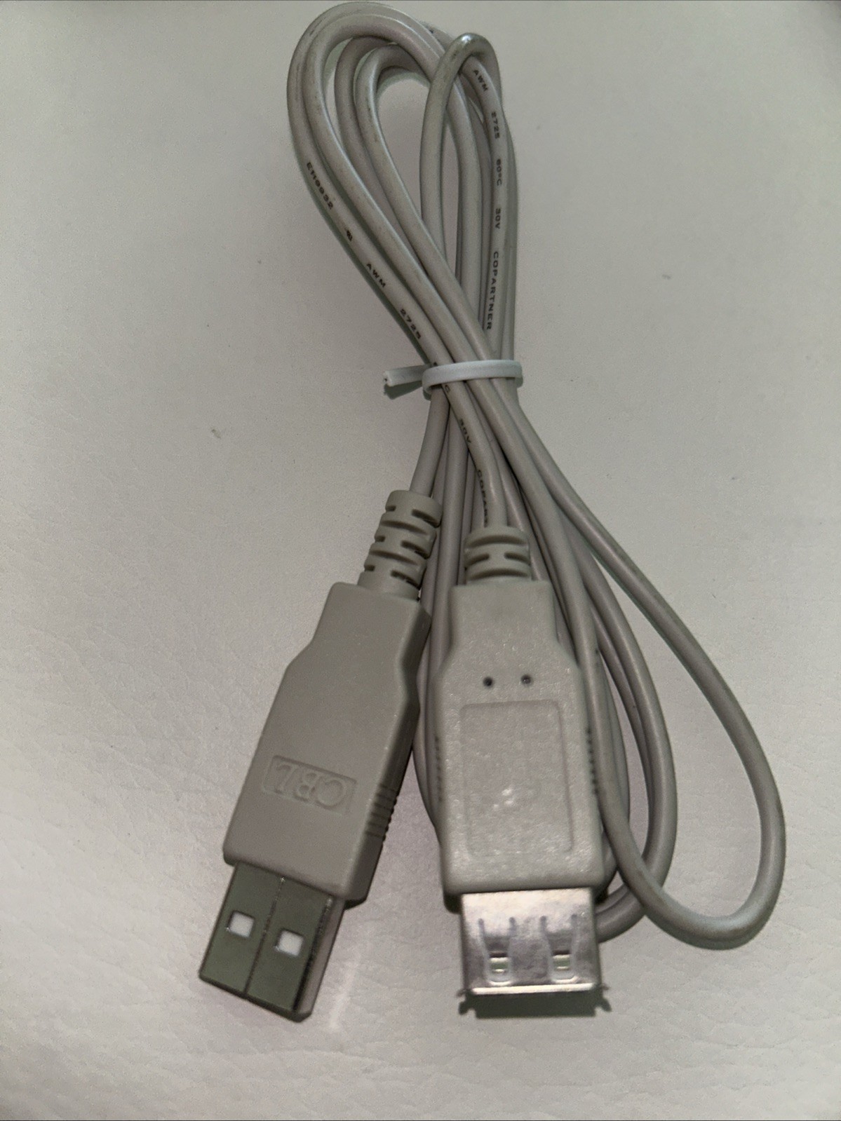 4 ft. USB 2.0 ext. cable Male A to Female A Data Sync-E119932-AWM2725-30V