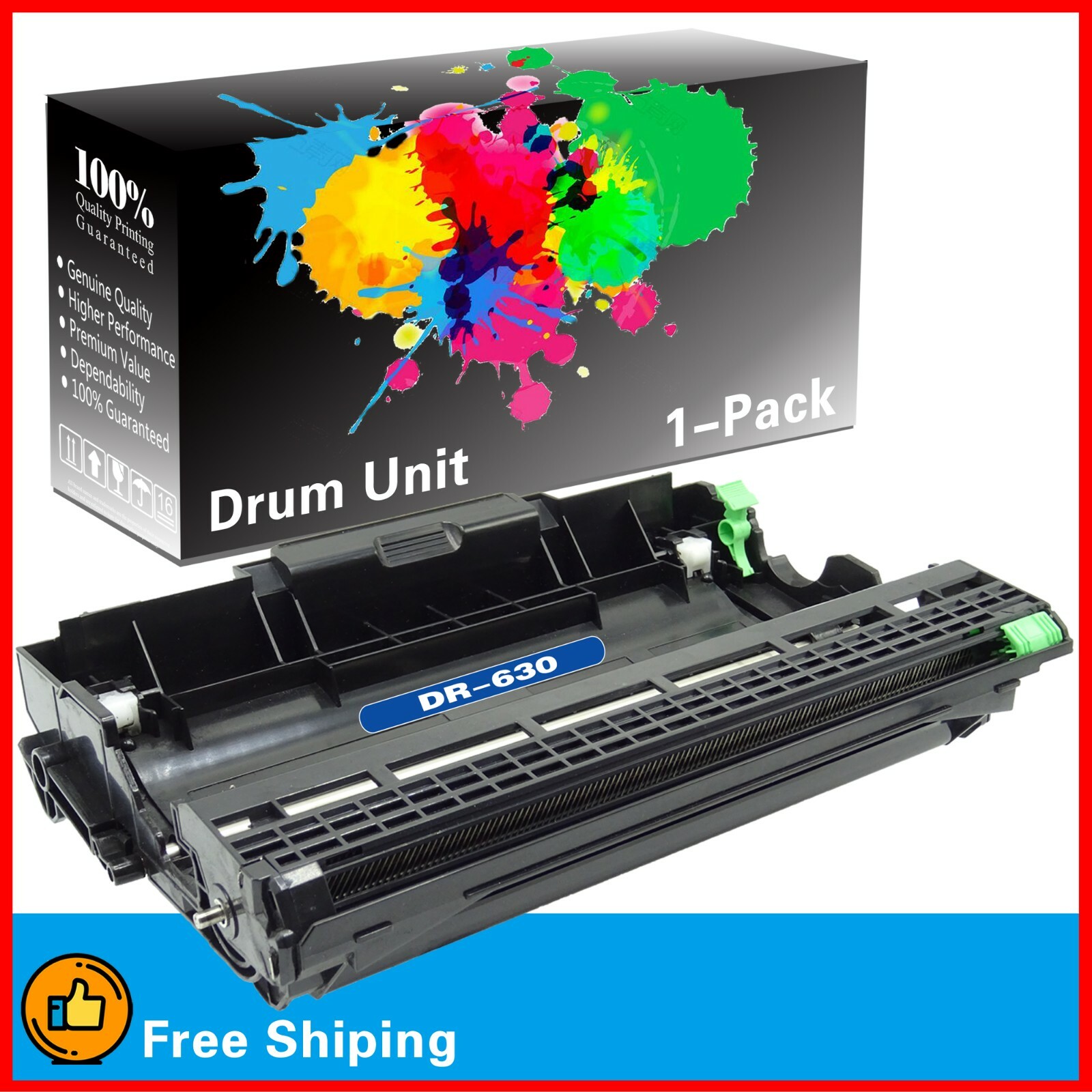 1PK DR-630 DR630 Drum Unit for HL-L2300D HL-L2365DW MFC-L2740DW