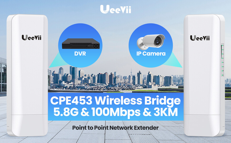 Long Range Wireless Bridges,Point to Point 3KM Outdoor Bridge 14dBi 100Mbps