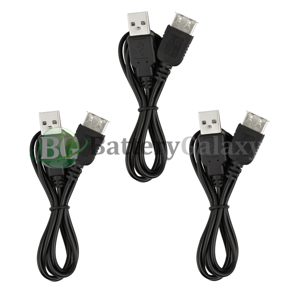 3 Pack 3ft Shielded USB2.0 Type A M/F Extension Cable (U2A1-A2-03-3PK) NEW HOT!