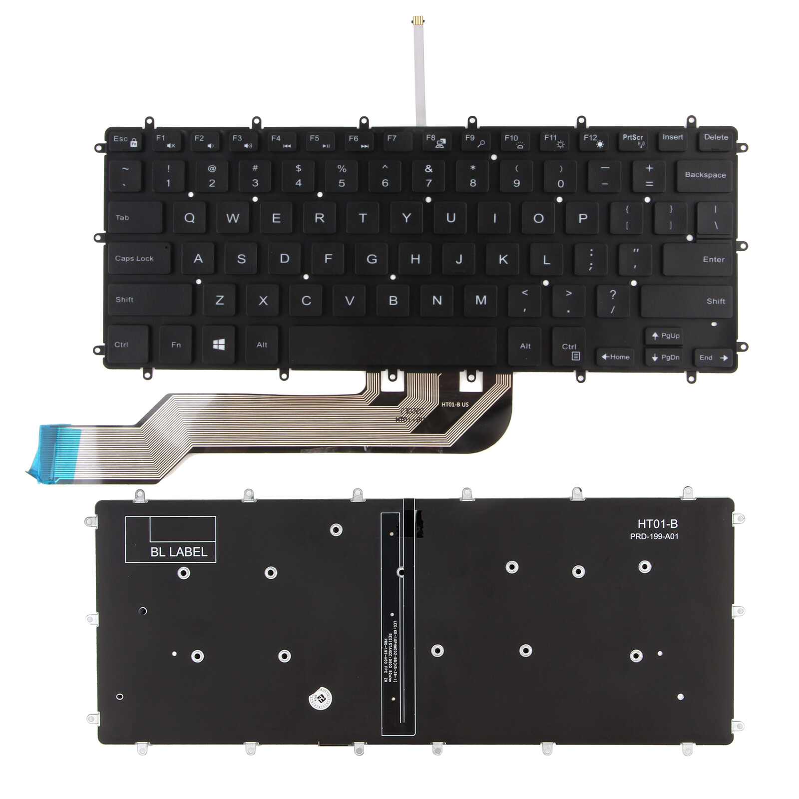 US Keyboard with Backlight for Dell Inspiron 3480 3481 3482 3490 3493 0H4XRJ