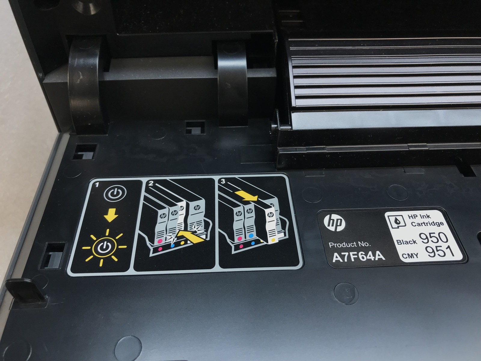 HP Officejet Pro 8610 Printer Scanner Copier 34K Page Count with INk Power Cable