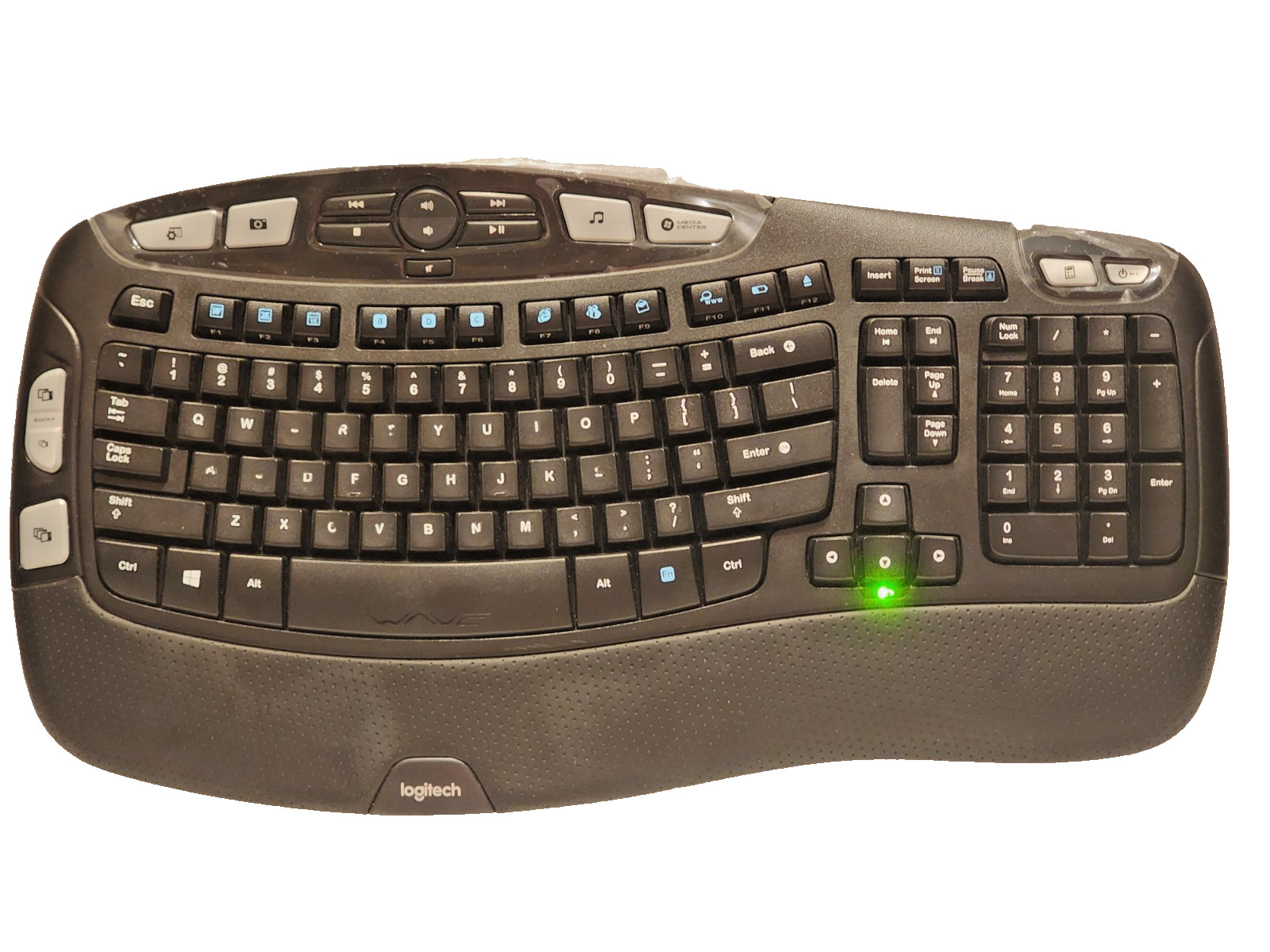 Logitech K350 Comfort Wave Wireless Keyboard Y-R0053 W/Receiver 820-002546