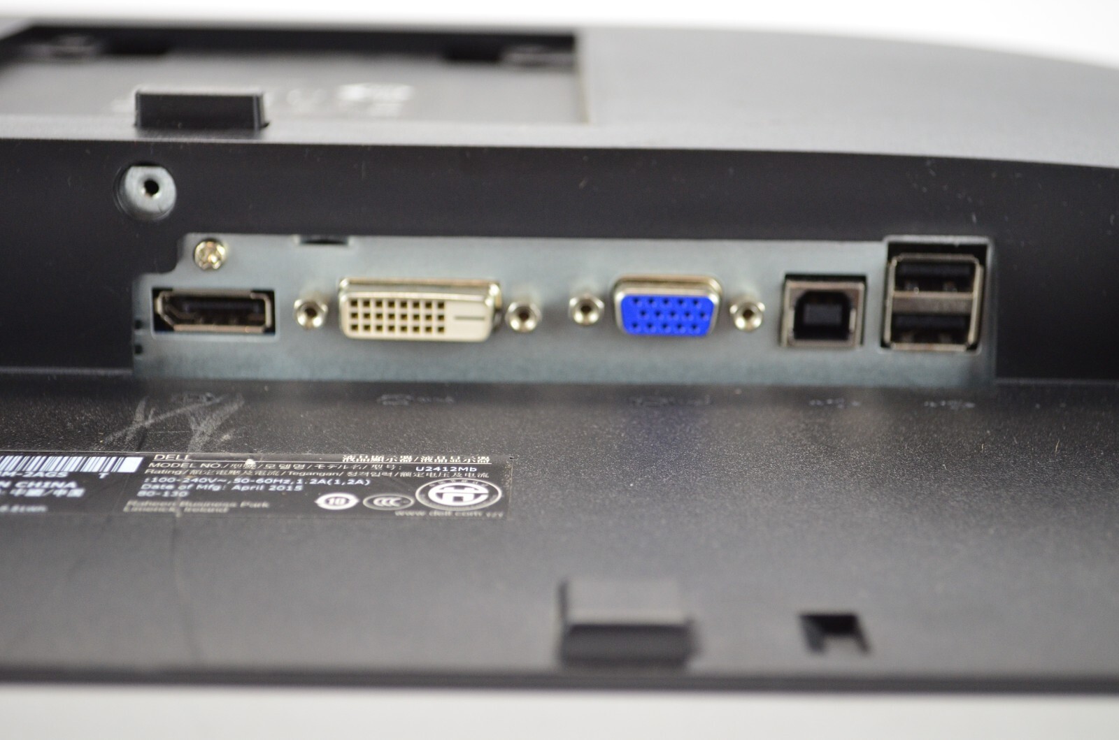 Grade A Dell U2412M 24″ Widescreen Monitor 1920×1200 DisplayPort DVI VGA