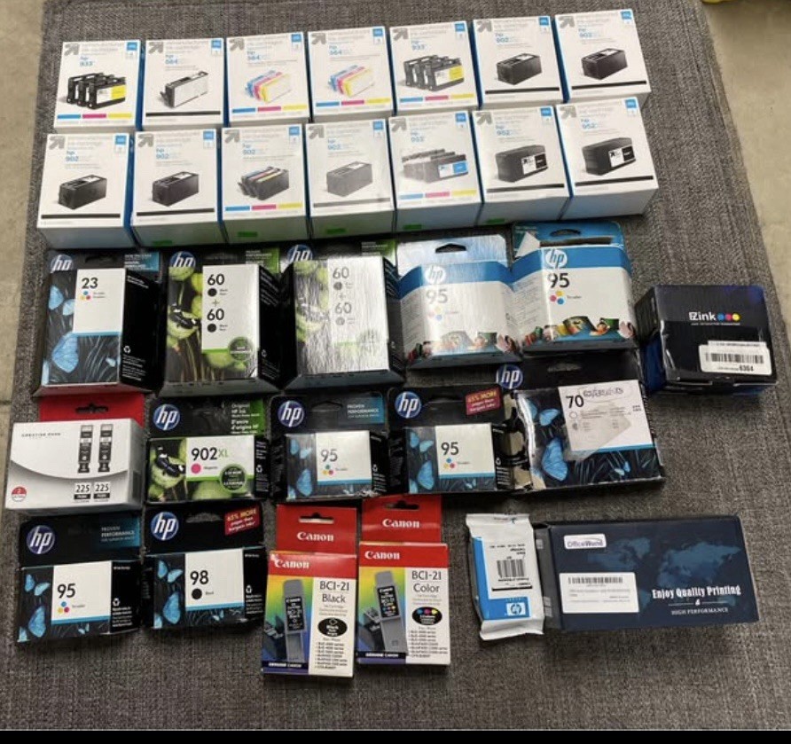 Mixed Lot Of Different Ink/toner Cartridges New/open Box