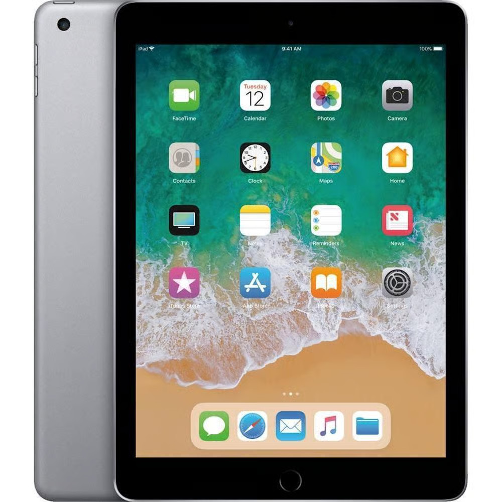 Apple iPad 6th Gen 32GB Wi-Fi Tablet A1893 – Space Gray *READ – TOUCH ID ISSUE*