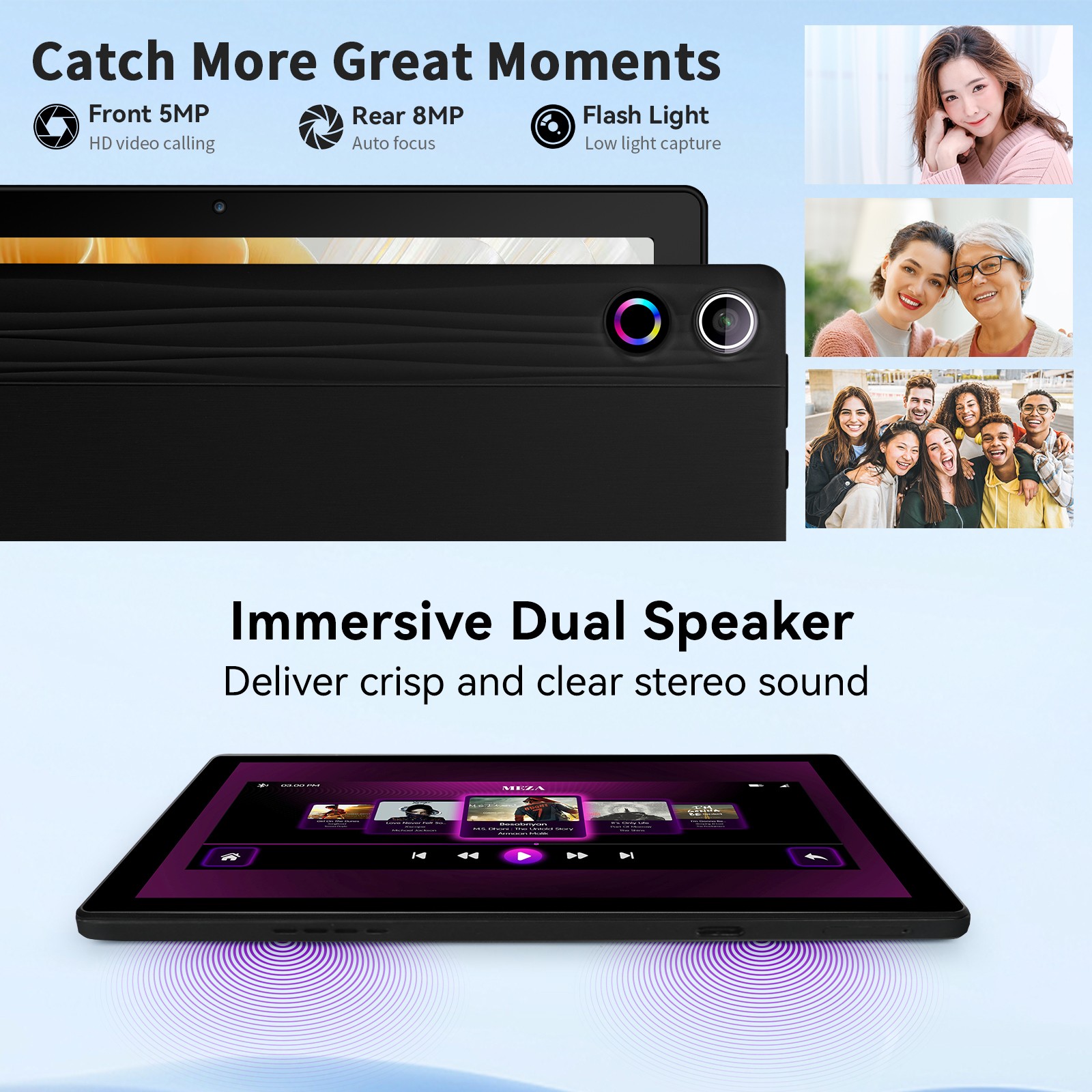 11 inch Android 14 Octa-Core 20GB RAM+128GB ROM Tablet with Keyboard,Mouse