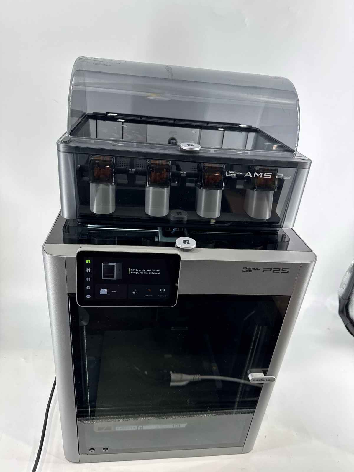 Bambu Lab P2S AMS Combo 3D Printer 256mm Auto Bed Level AI Detection Gray (7)