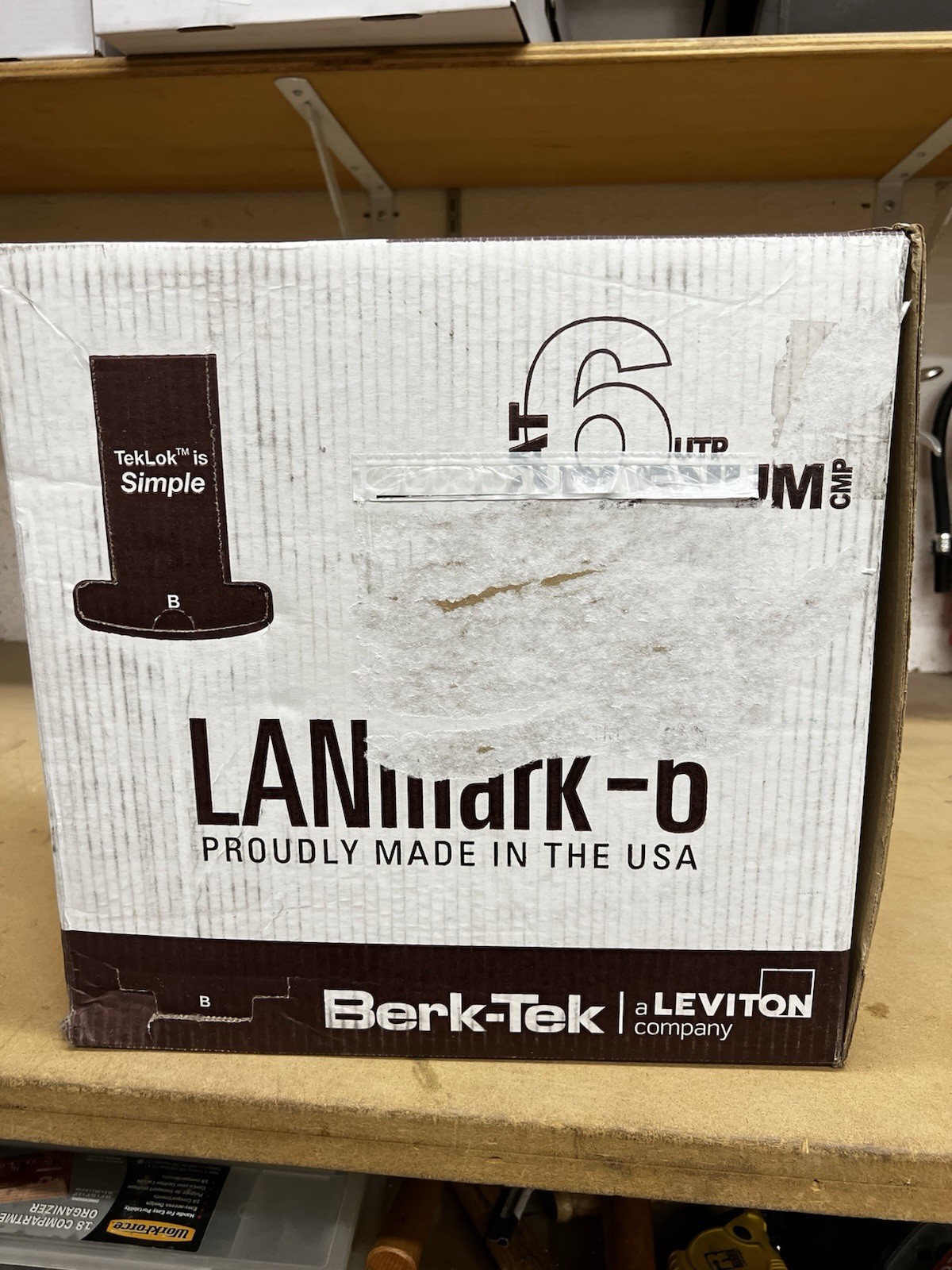 Berk-Tek LANmark-6 Cat6 Plenum Cable1000FT Box – CMP Rated – NEW