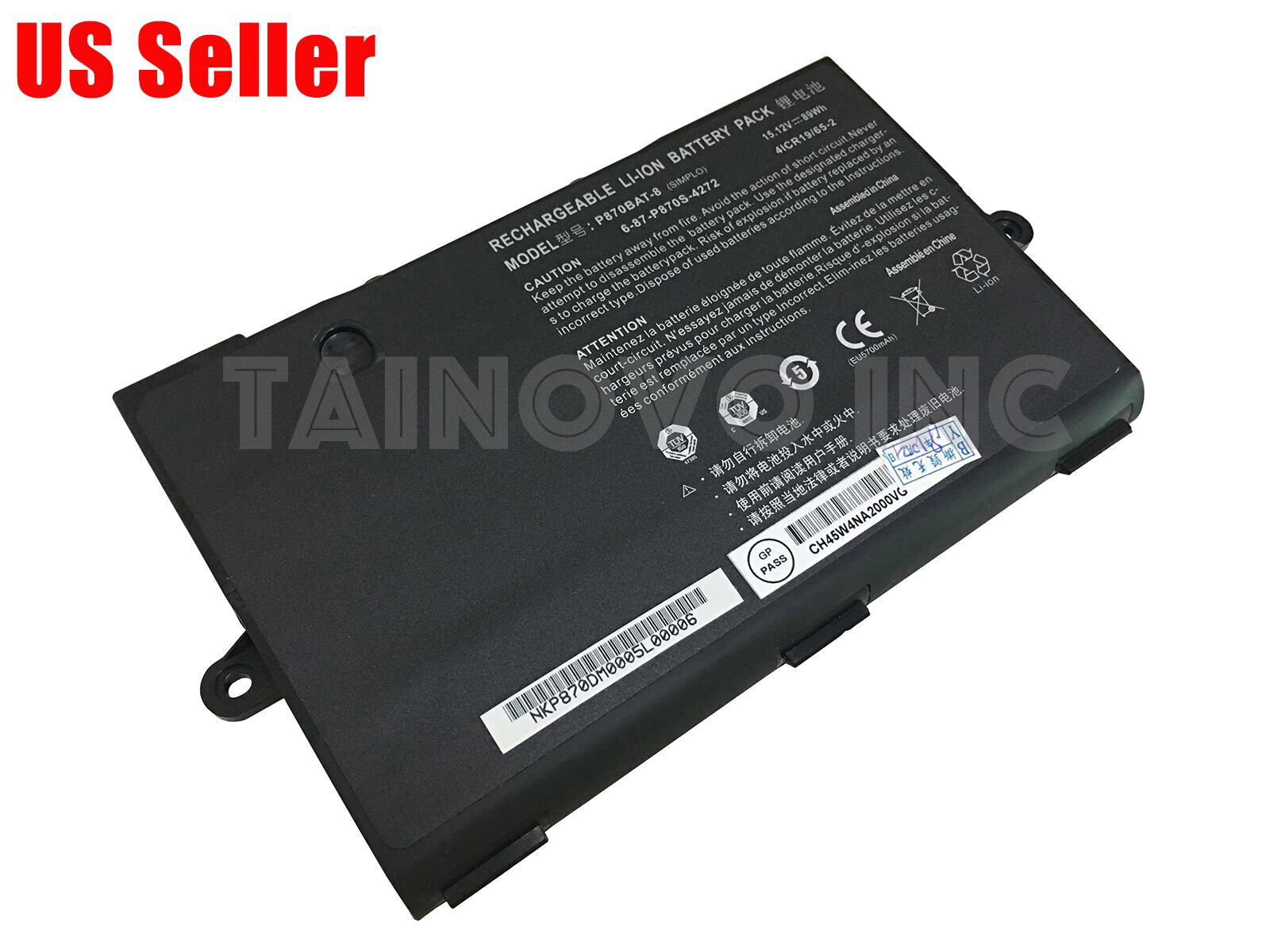 Genuine P870BAT-8 Battery for CLEVO P870TM-G P870DM3-G P775DM3 P870DM2 P870KM