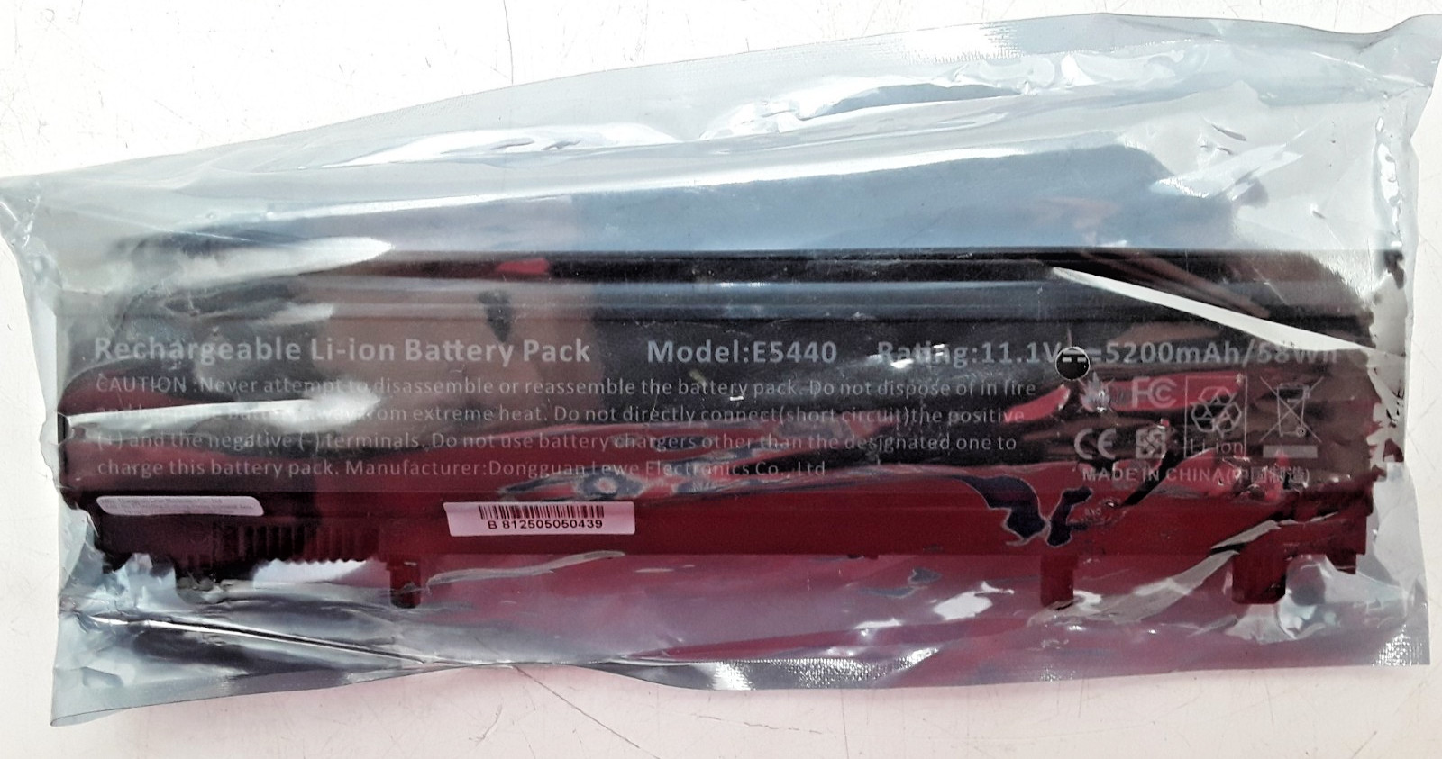 For A Dell Latitude | Model: E5440 | Rechargeable Li-Ion Battery | 5200mAh/58Wh