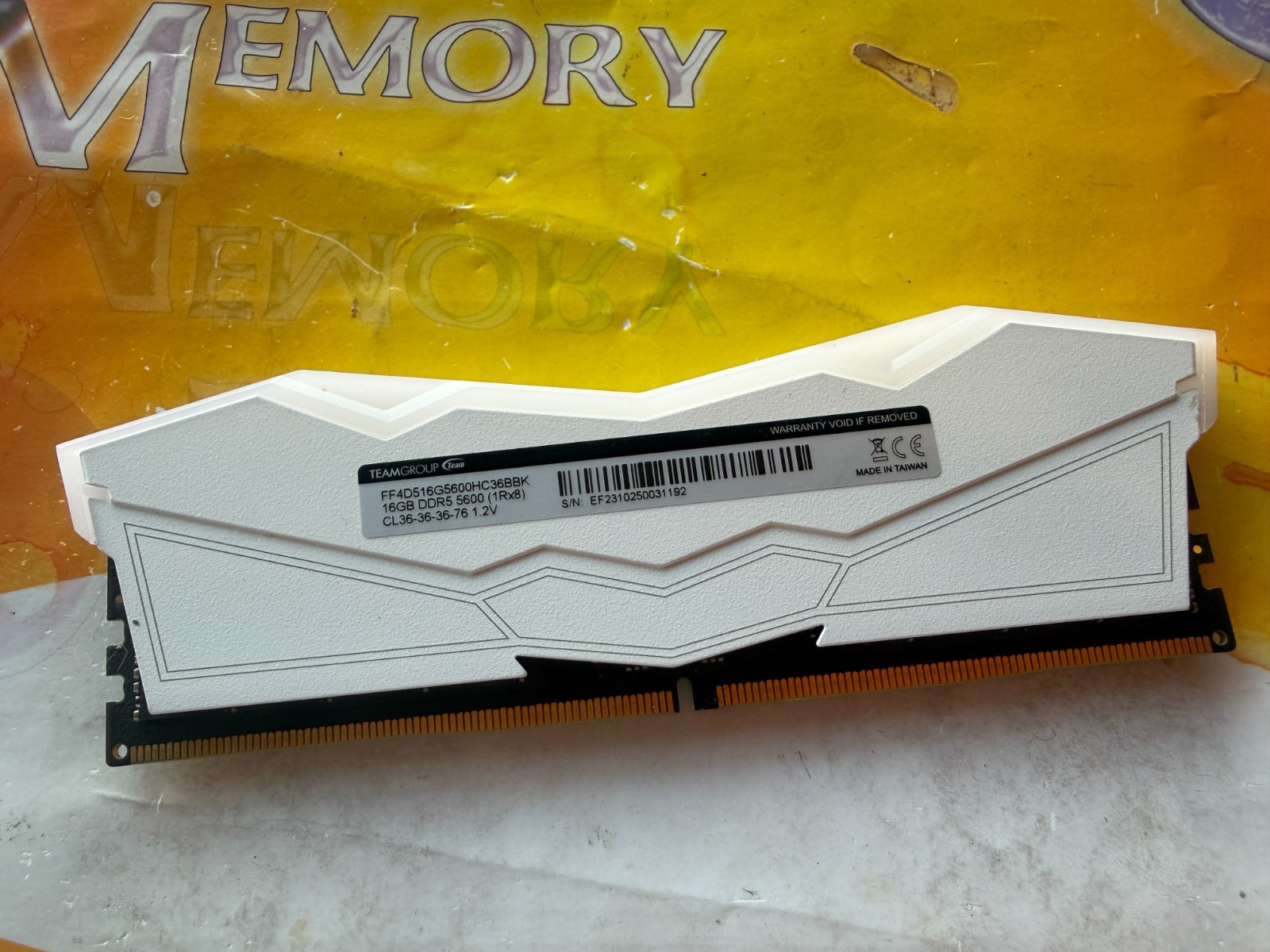 RGB 1x16GB DDR5 5600MHz UDIMM DESKTOP GAMING Ram PC5-44800 FF4D516G5600HC36BBK