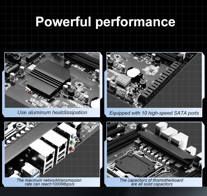 X99 Dual CPU Motherboard LGA 2011-3 DDR3 M.2 PCI-e 3.0 USB 3.0 – Xeon E5 V3/V4