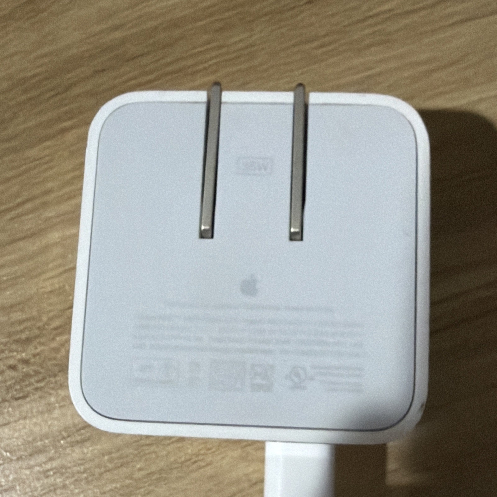 Apple 35W Dual USB-C Port Compact Power Adapter A2571 with MagSafe 3 Cable OEM.