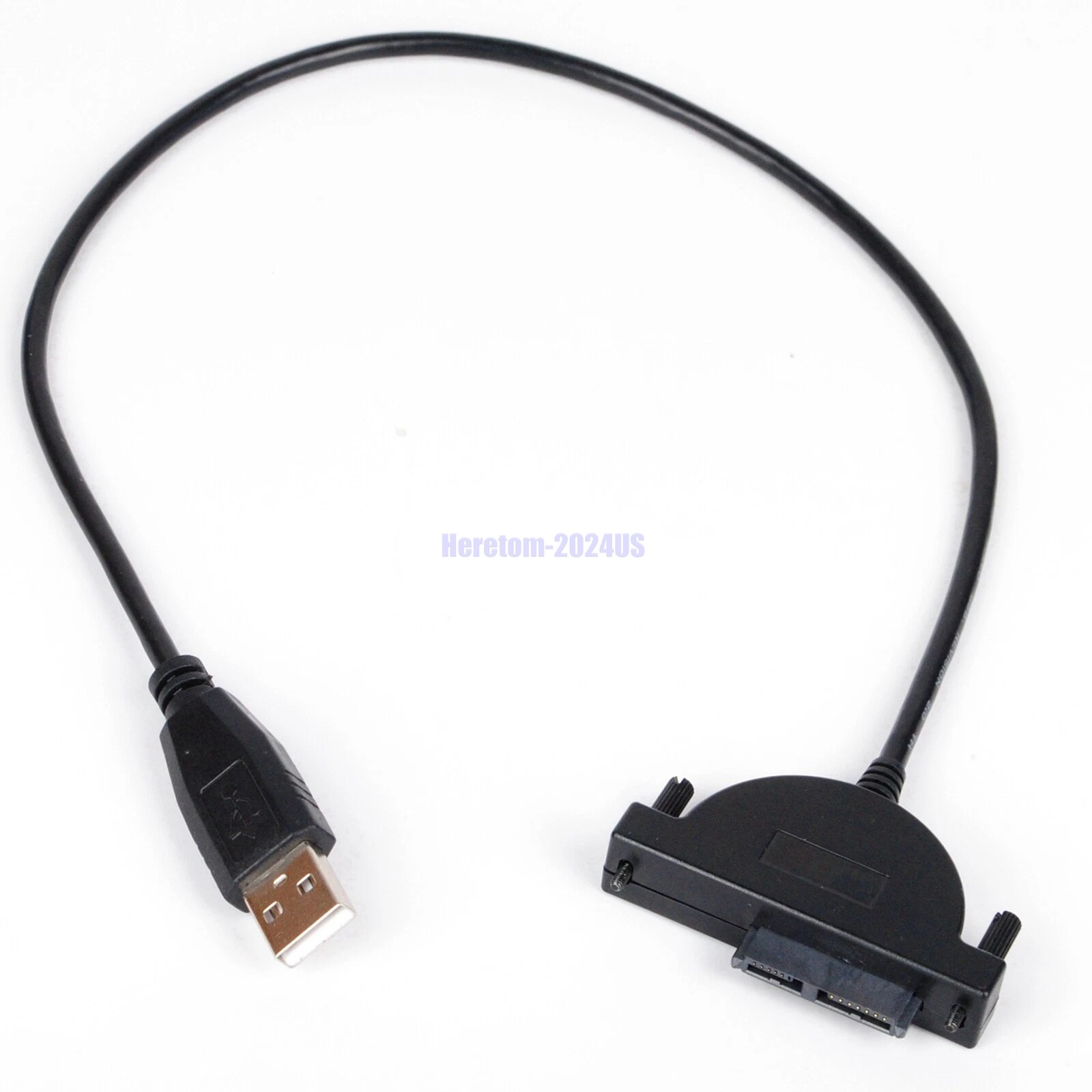 External USB Cable Adapter Converter to SATA 6+7 13Pin For DVD Rom Optical Drive