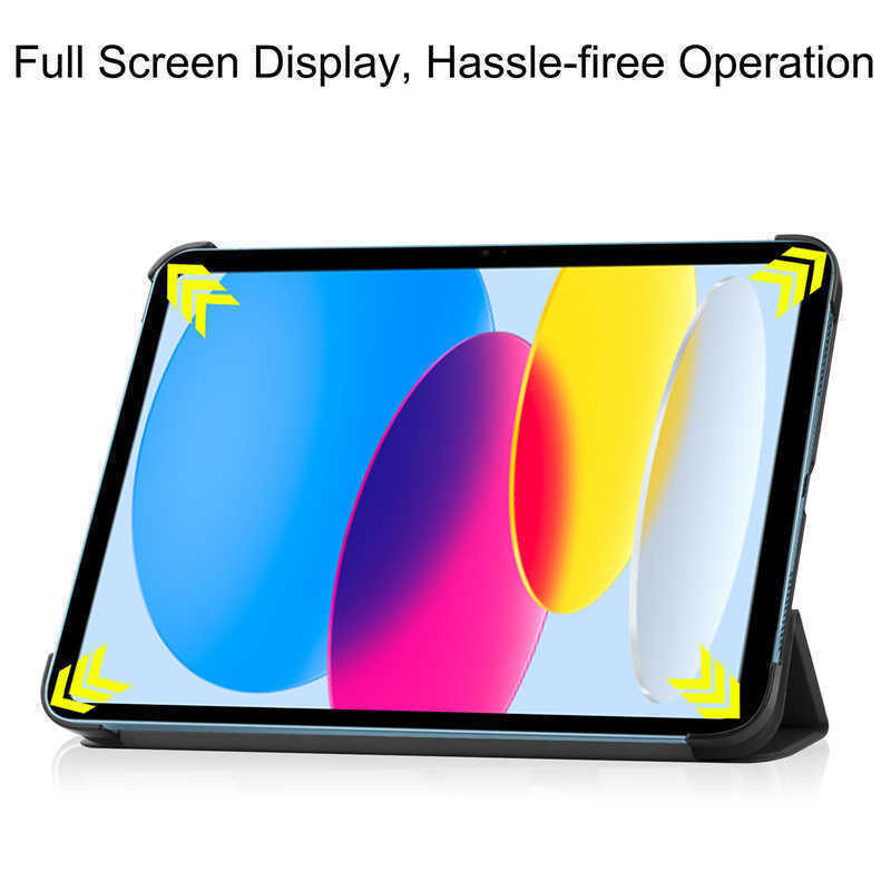 Case for Apple iPad 10th Generation (2022, 10.9 inch) Folio Leather Smart Cover