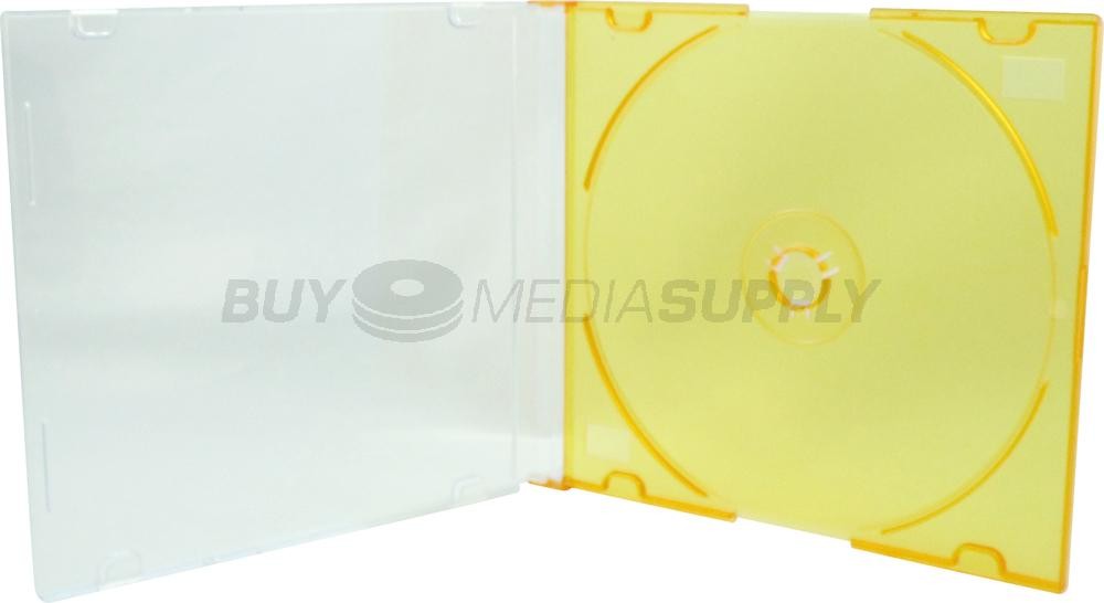 5.2mm Slimline Orange Color 1 Disc CD Jewel Case Lot