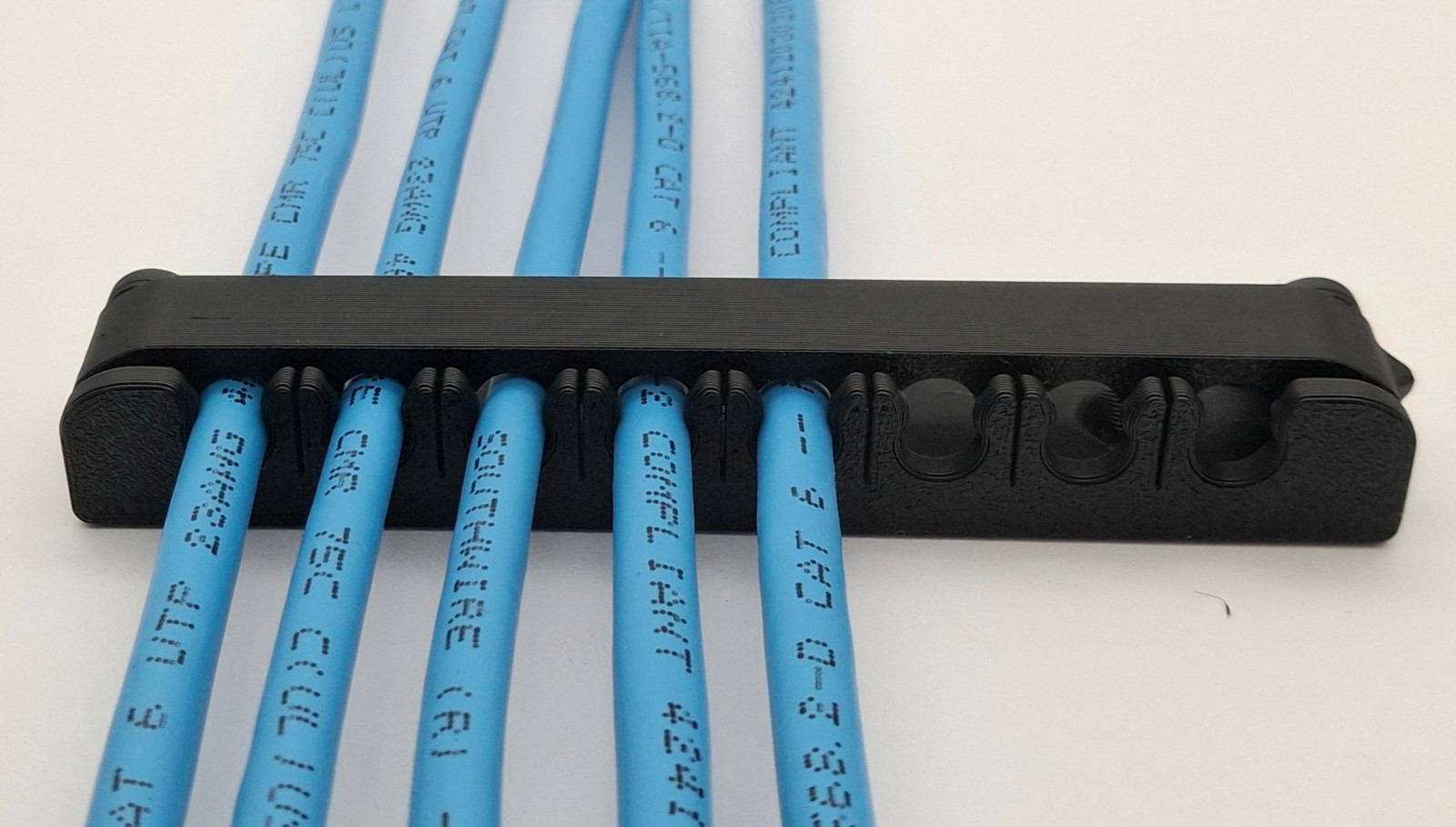 8-Wire Ethernet Cable Comb – Cable Organizer – 5 pk