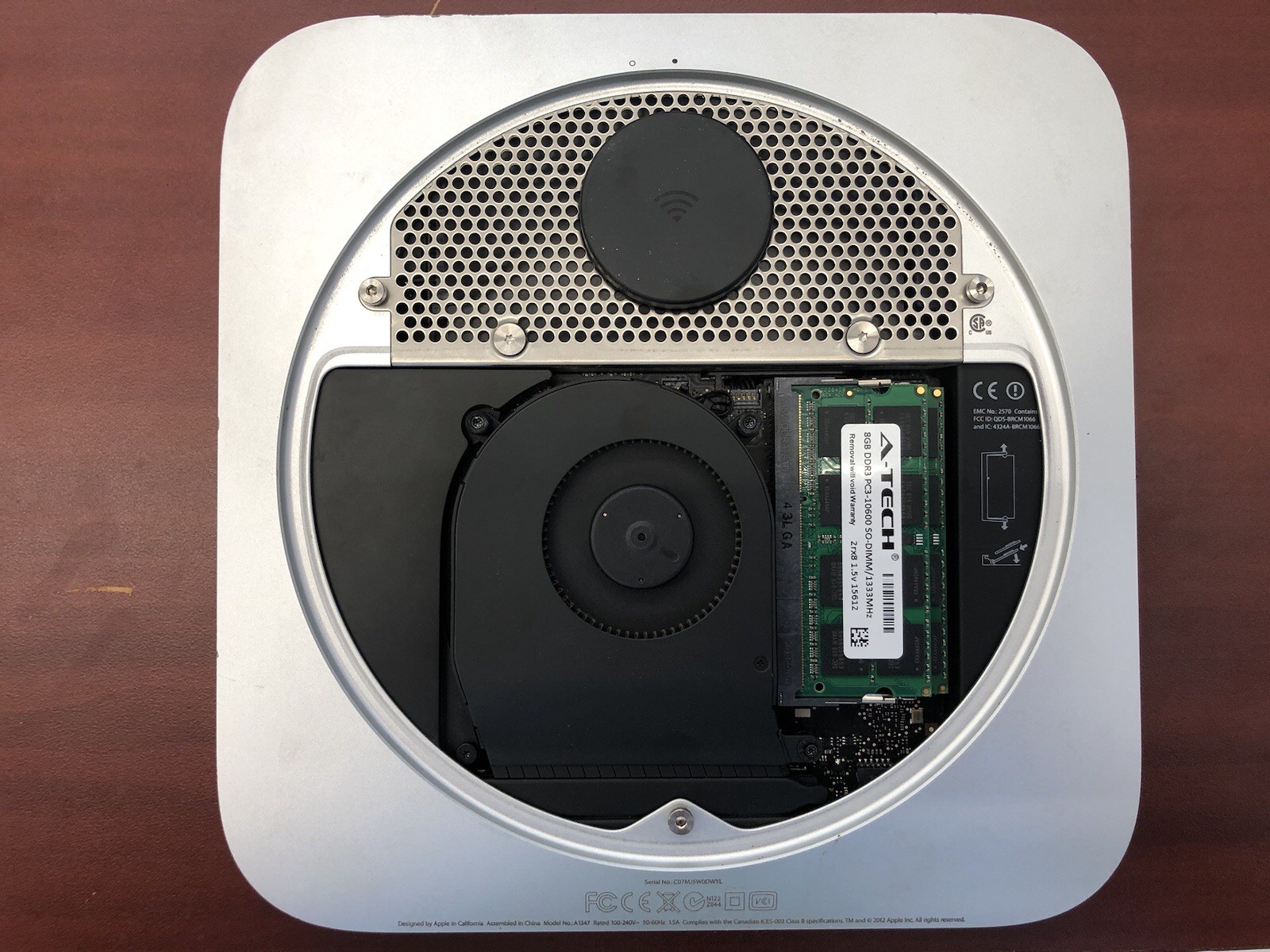 Apple Mac Mini A1347 Late 2012 w/ i5-3210M 2.5GHz CPU 16GB RAM 240GB SSD