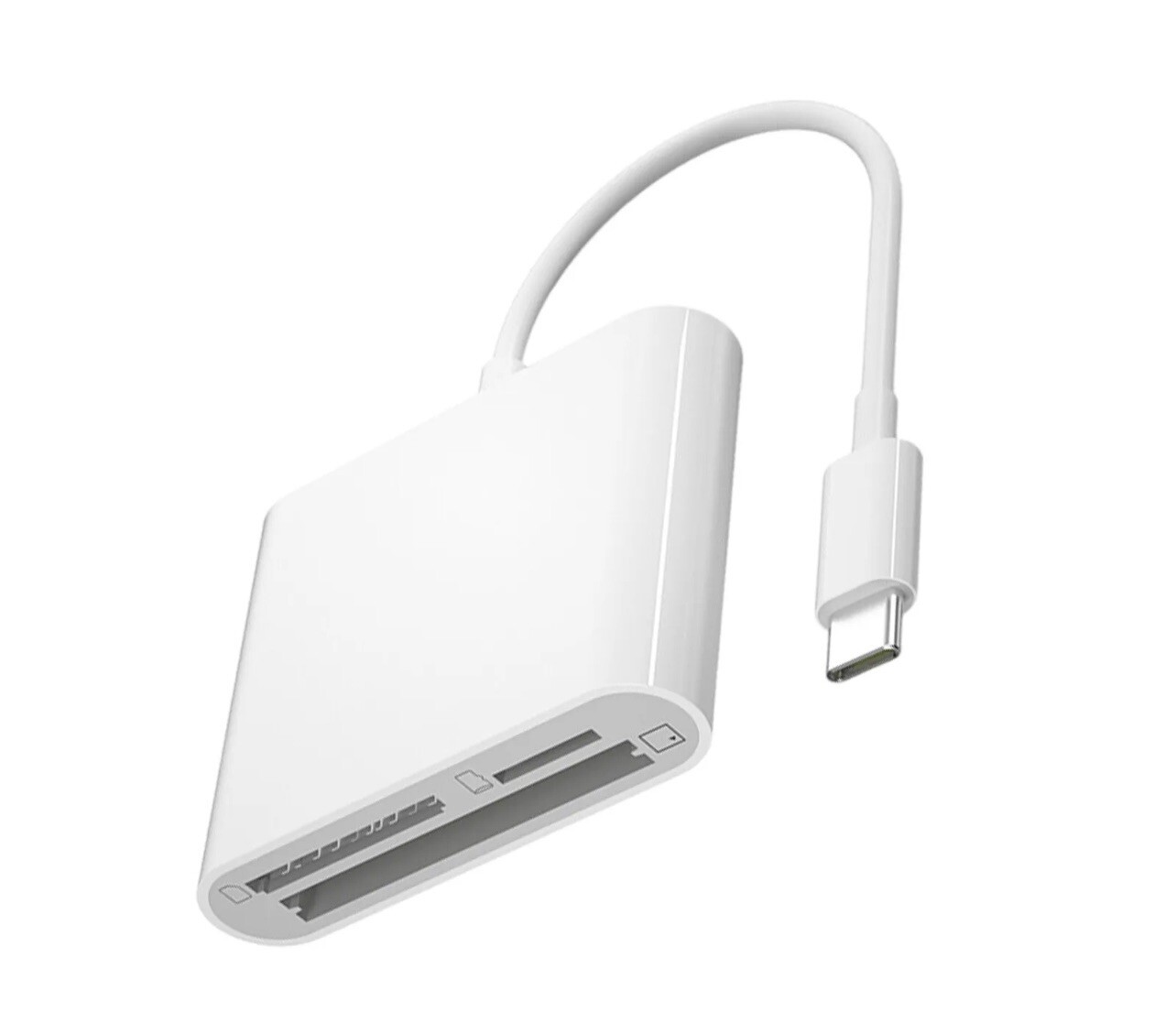 CF SD Card Reader USB Compact Flash Card Reader 3-Slot Memory Card – A0048