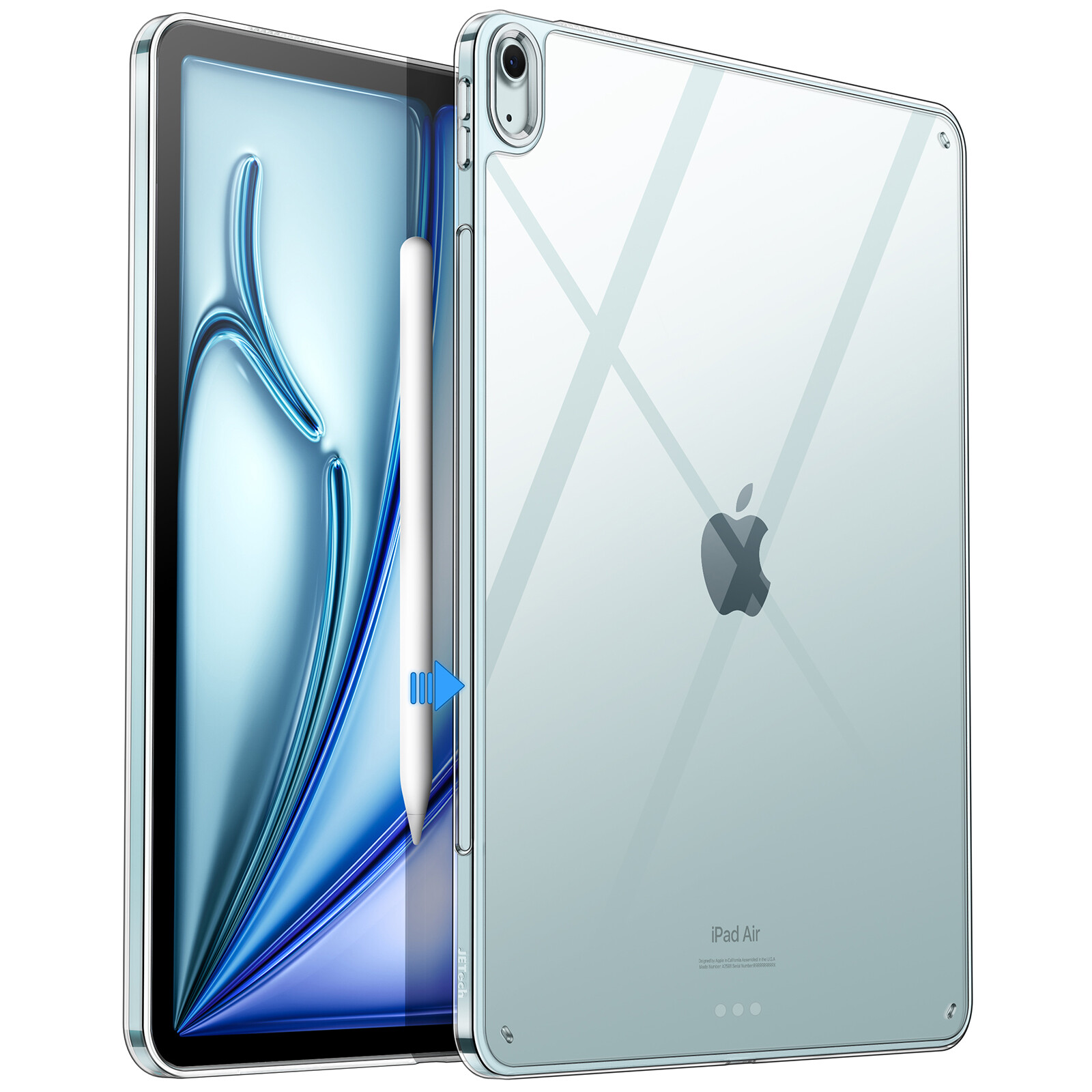 JETech Clear Case for iPad Air 13-Inch M2 (2024), Anti-Yellowing Cover