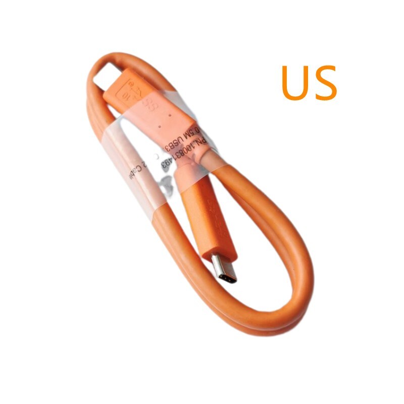 Orange 20in/50cm USB-C to USB-C Type C Cable For LaCie External Hard Drive HDD