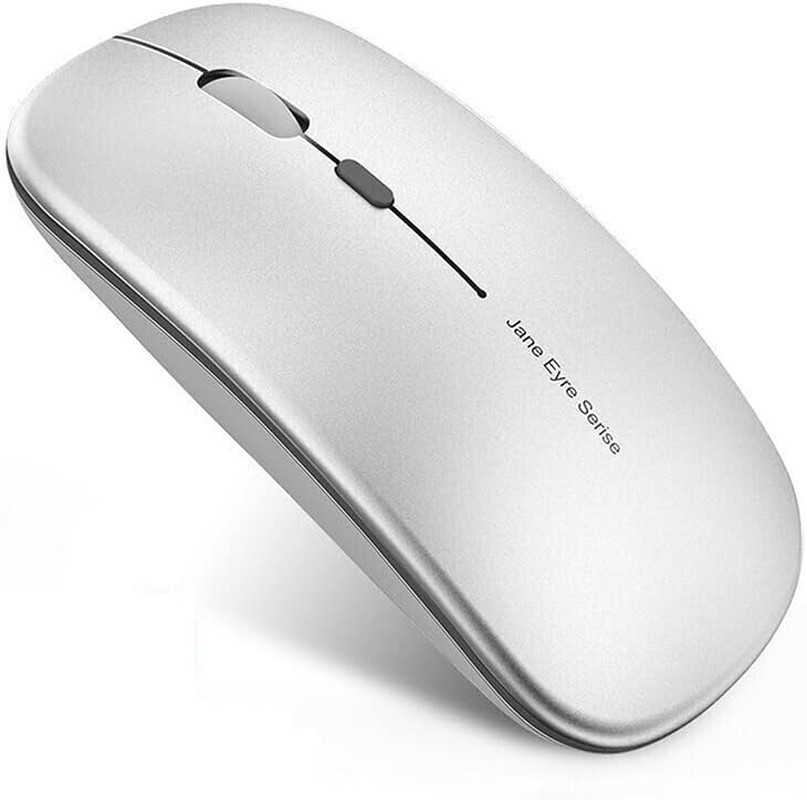 Q5 Slim Rechargeable Wireless Mouse, 2.4G Portable Optical Silent Ultra Thin