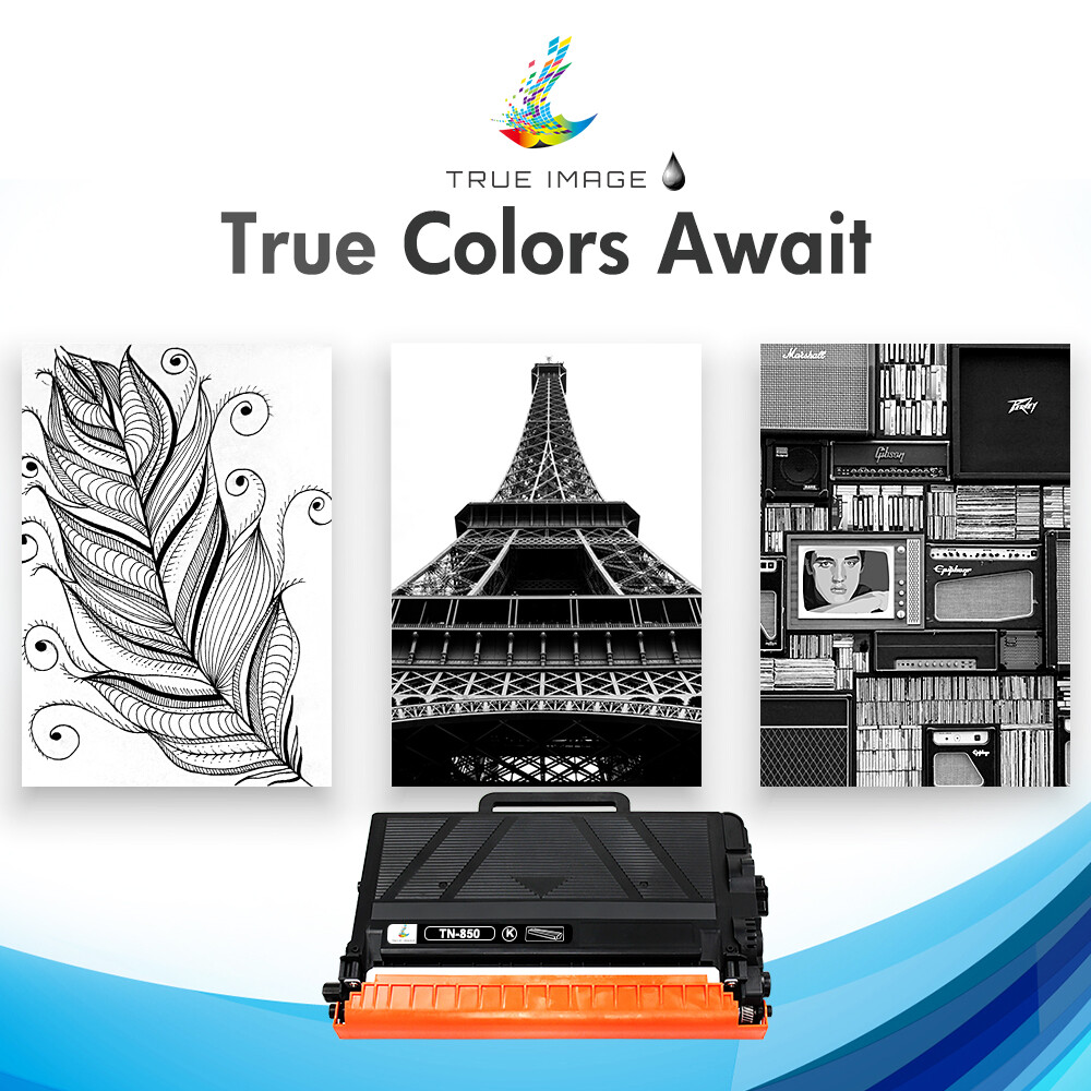 2 PK TN-850 For Brother TN-850 Black Toner Cartridge For DCP-L5500DN DCP-L5600DN