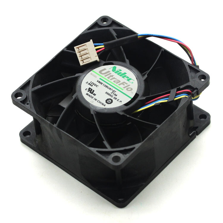 Nidec V80E12BUA7-07 12V 2.84A 8038 4-pin large air volume server Inverter fan
