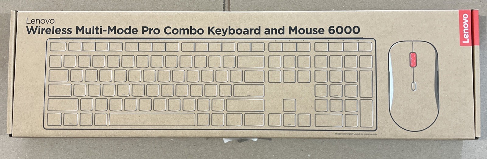 Lenovo Wireless Multi-Mode Pro Combo Keyboard and Mouse 6000 US English 4X31S048