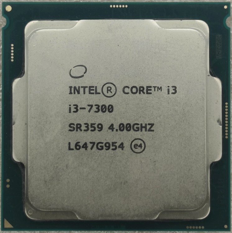 7th Gen Intel Core I3 7300 SR359 LGA 1151 CPU Processor 4.00GHZ 2Cores 4T 51W