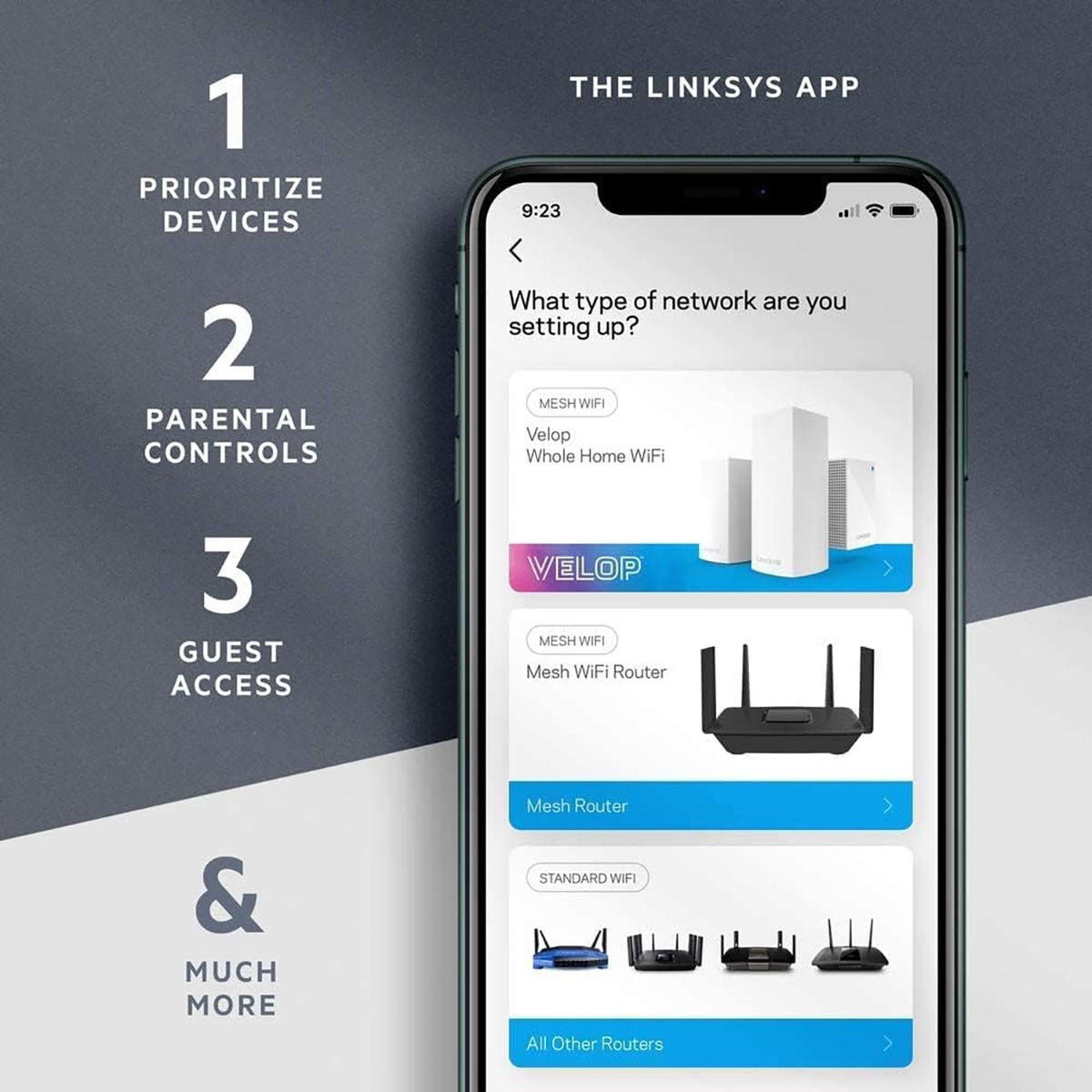 Linksys MR6350 Wireless Wifi 5 AC1300 Dual-Band Mesh Router