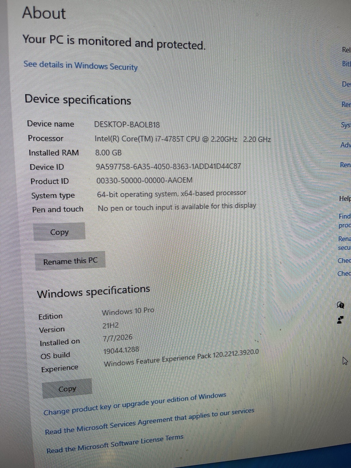 Dell OptiPlex 9020 Micro i7-4785T @ 2.20GHz 8GB 120GB SSD Windows 10 Pro Desktop