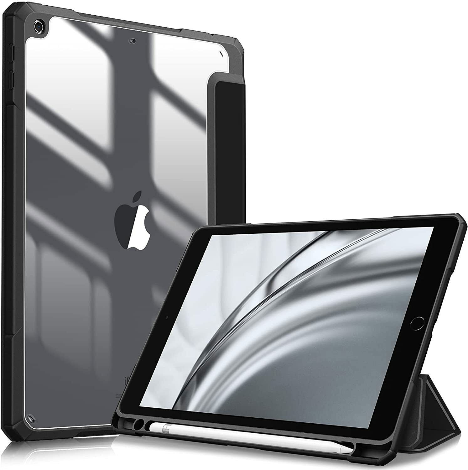 Hybrid Slim Case for iPad 6th / 5th Gen (9.7 Inch) Shockproof Clear Back Shell
