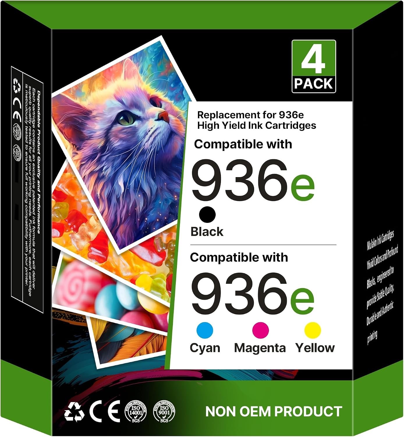 936XL Ink Cartridges Combo Pack for HP OfficeJet Pro 9125e 9120e 9730e 9130…