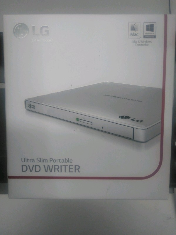 LG GP65NW60 Ultra-Slim Portable DVD Writer with M-DISC USB 2.0 for Laptop & PC