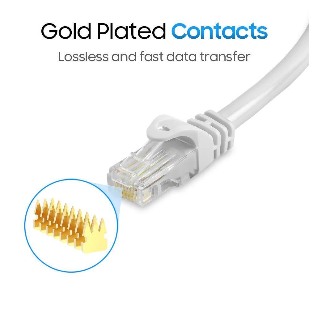 CAT 6 RJ45 Ethernet Cable Lan Network CAT6 Internet Xbox White Patch Cord LOT