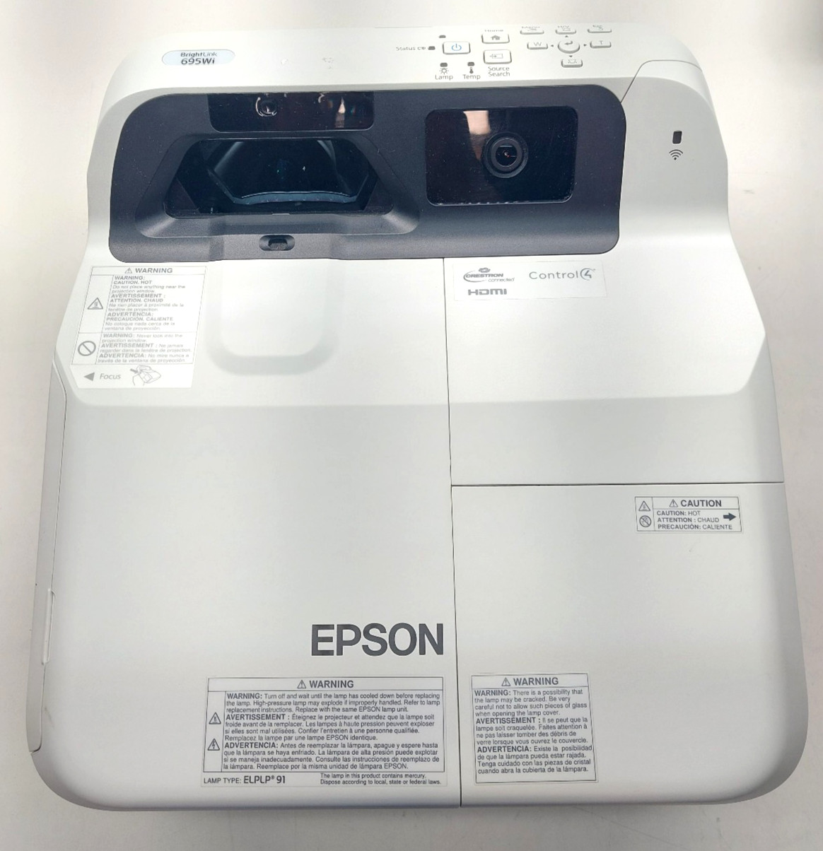 Epson Brightlink 695Wi WXGA 3 LCD Ultra Short Throw Interactive Display see Desc
