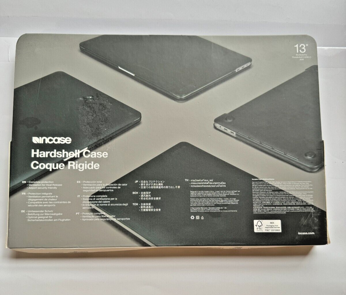 incase BLACK Hardshell Case for 13″ MacBook Pro Thunderbolt 2 (USB-C) 2020