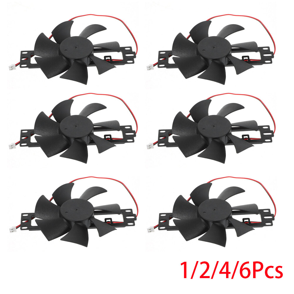 1/2/4/6PCS DC 12V 18V Universal Case Cooling Fan for Induction Cooker Repair