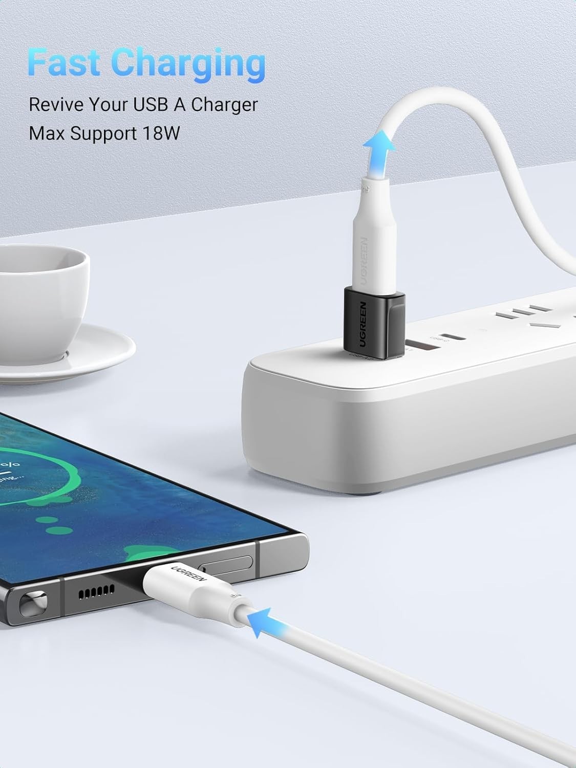 USB to USB C Adapter 2Pc or 3Pack 10Gbps USBC Female to USBA Male Adapter Type