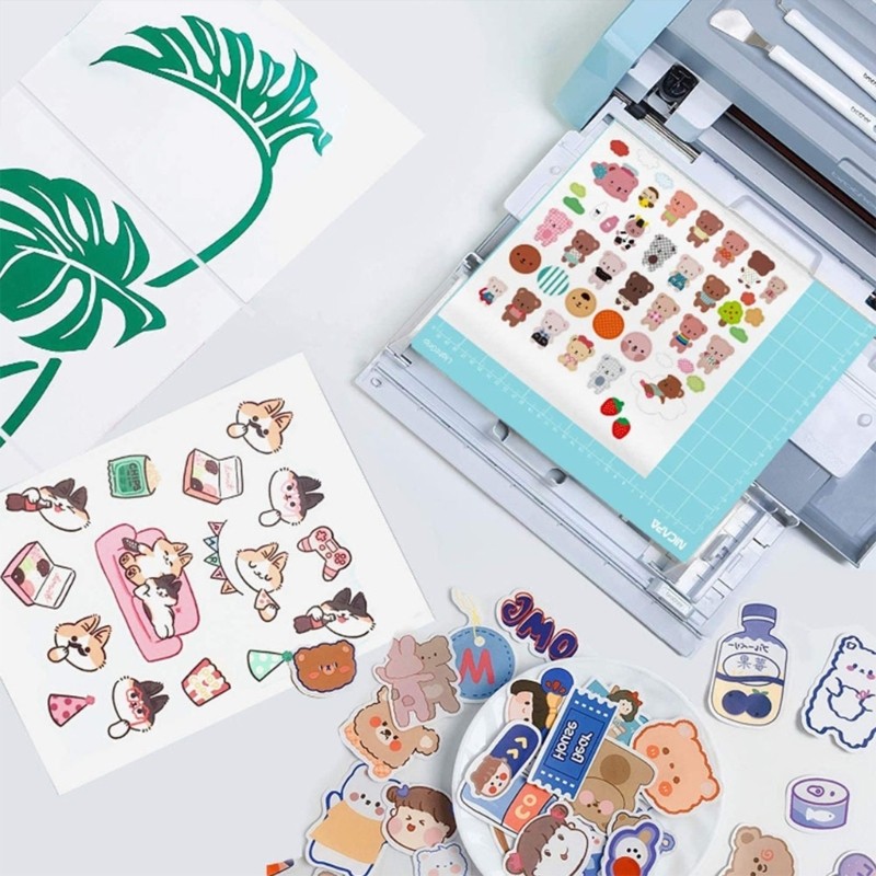 100 Sheets Waterproof Decal Adhesive Sheets Printable Sticker Paper