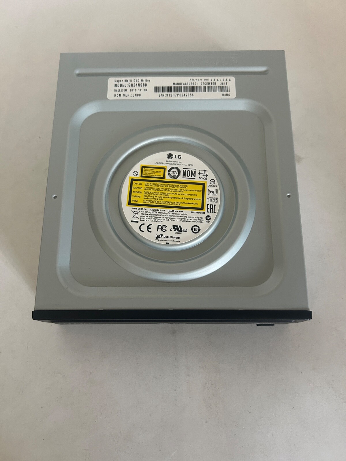 LG M-DISC GH24NSB0 Multi DVD Writer/Burner Black SATA Internal Drive