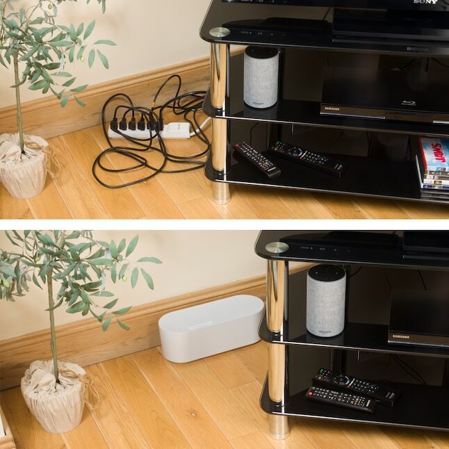 D-LINE 5-in x 12.75-in Plastic White CABLE MANAGEMENT BOX