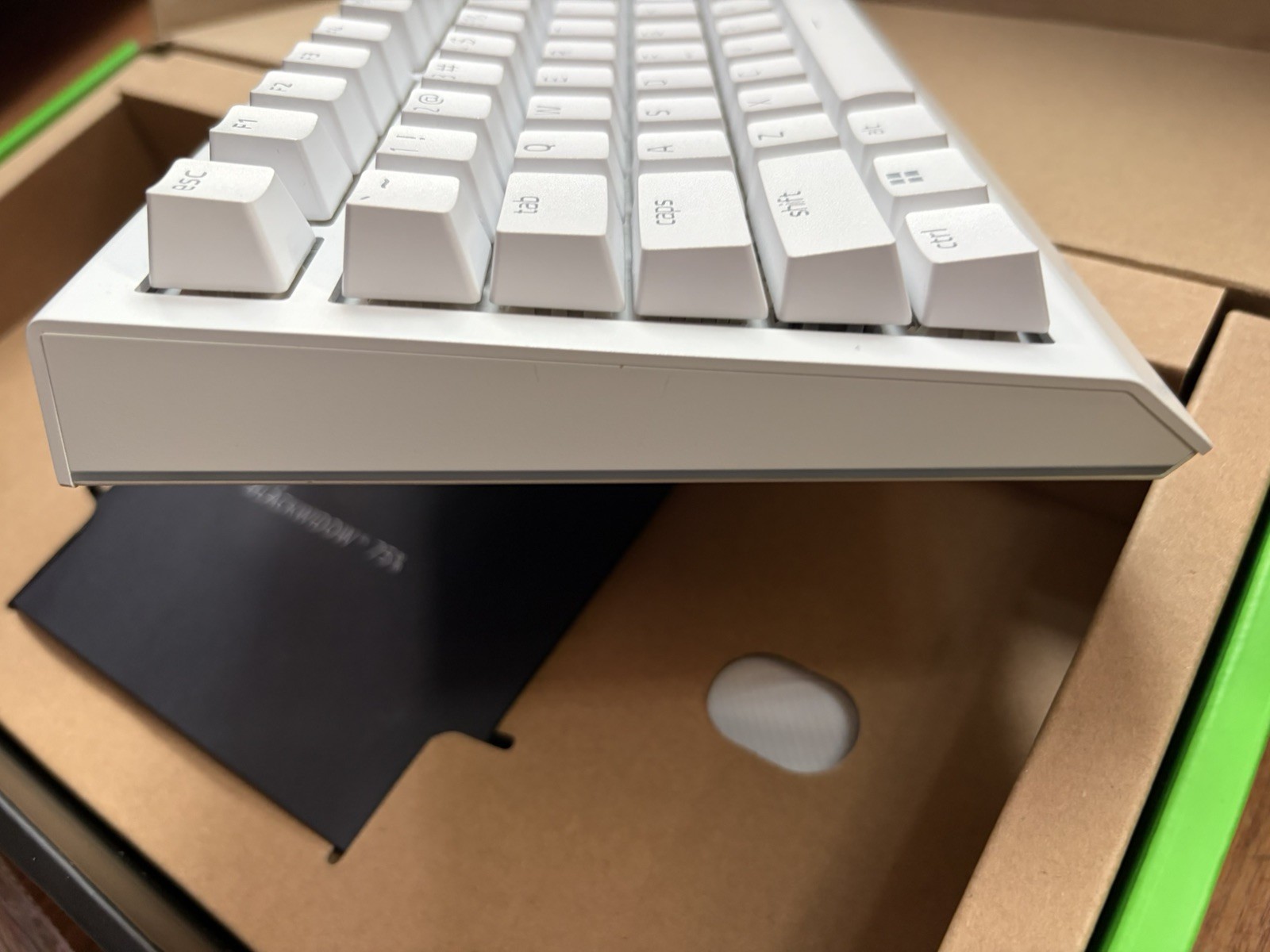 Razer BlackWidow V4 75% Mechanical Gaming Keyboard – White, US English