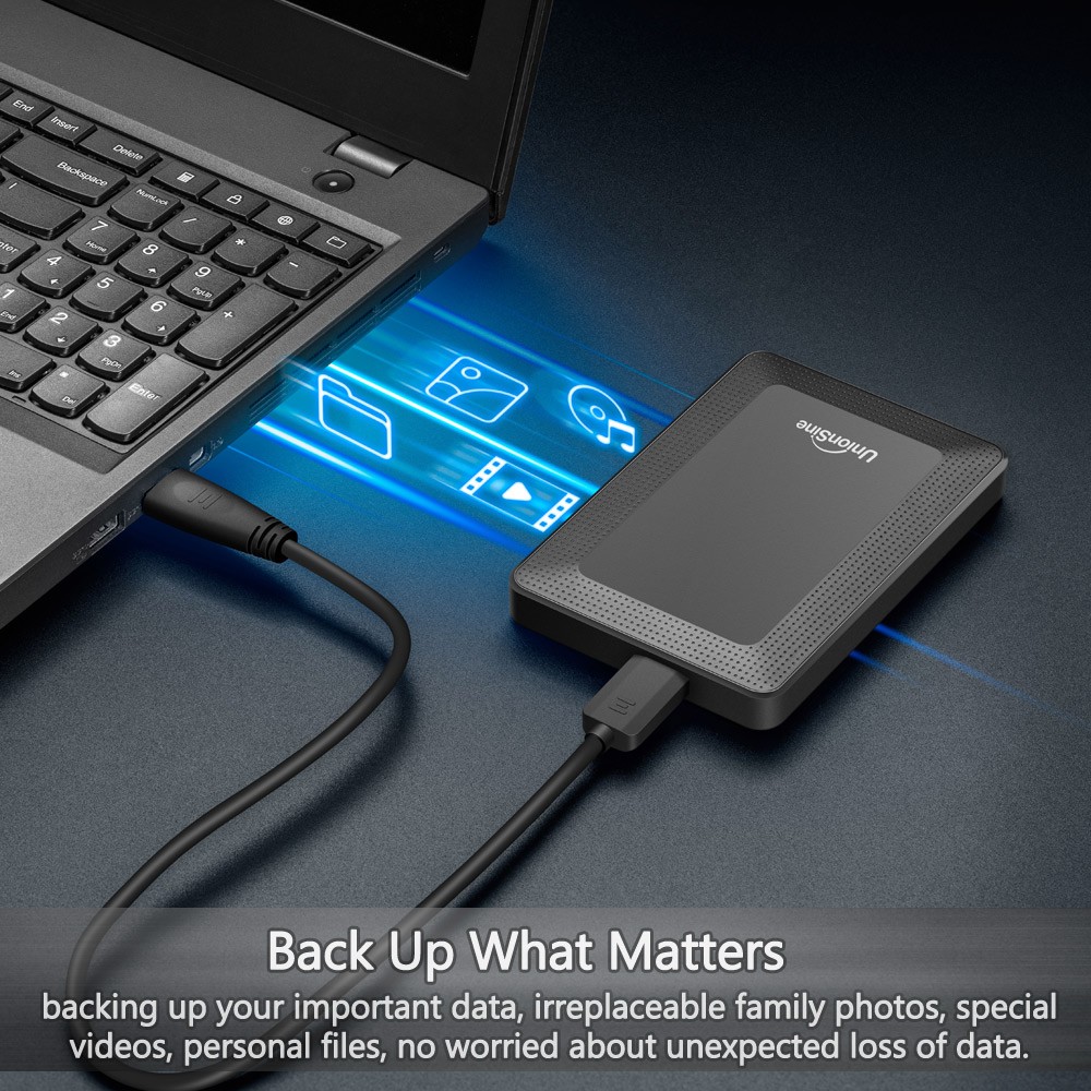 USB 3.0 SATA HDD External Hard Drive Portable Desktop Mobile Hard Disk 500GB 1TB