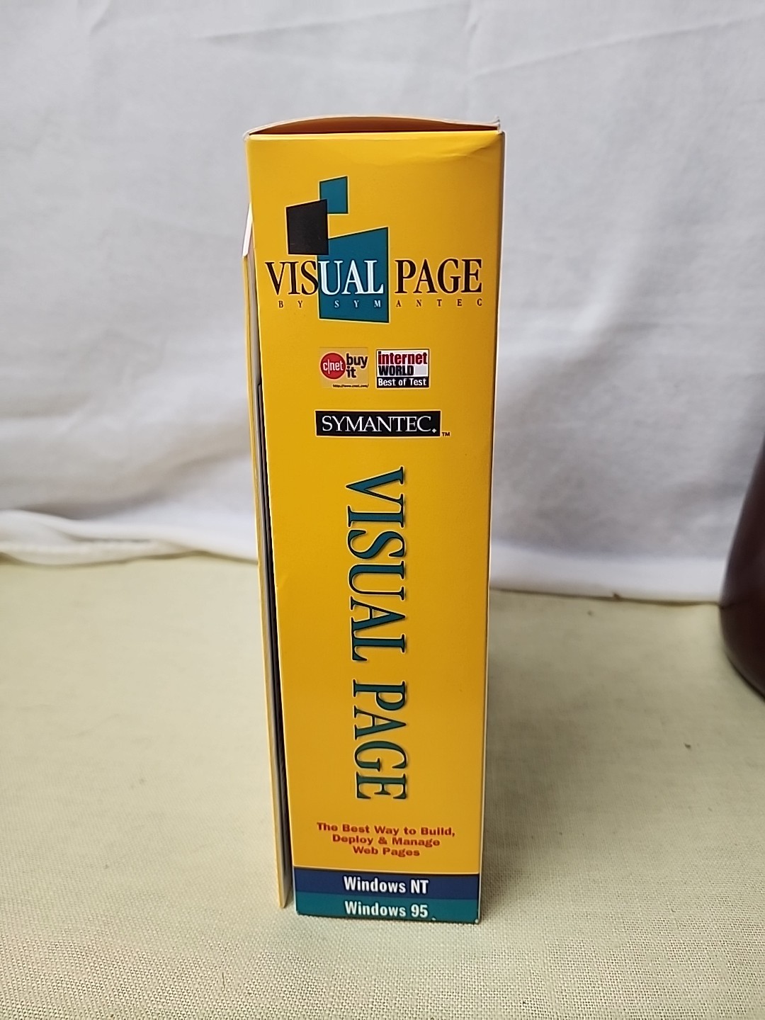Symantec Visual Page PC CD Windows 95 New In Box Software Web Page Builder Seal