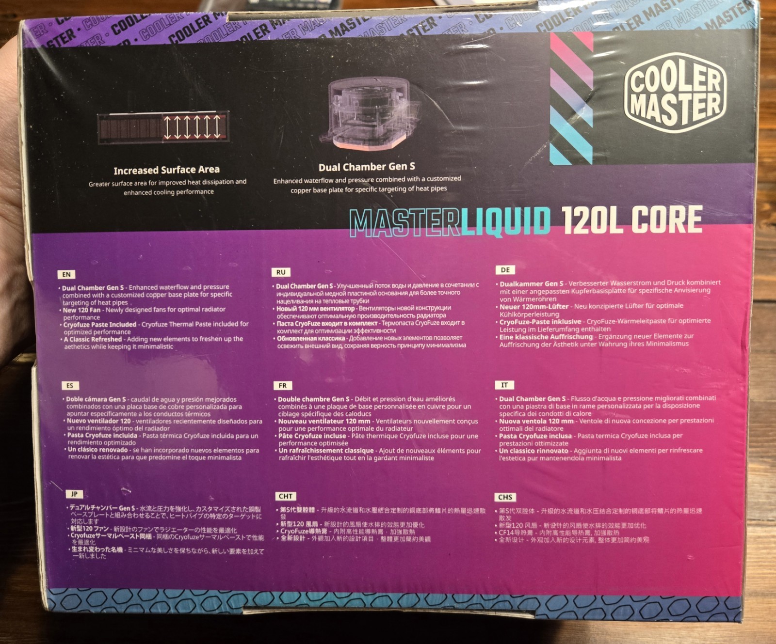 Cooler Master MasterLiquid 120L Core AIO Liquid CPU Cooler Intel AMD New Sealed