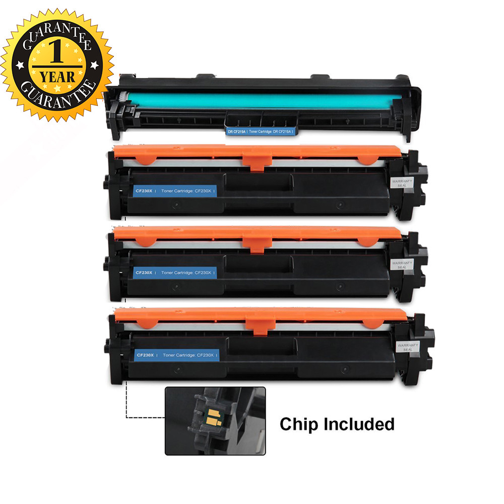 3PK CF230X Toner + CF232A Drum For HP 30X 30A LaserJet M203dw M203dn M227fdw