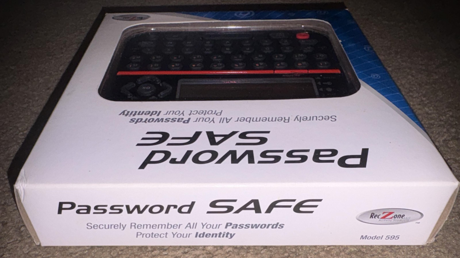 Likely Unused – RecZone Password Safe Safely Store Passwords #595 – Free Shippin